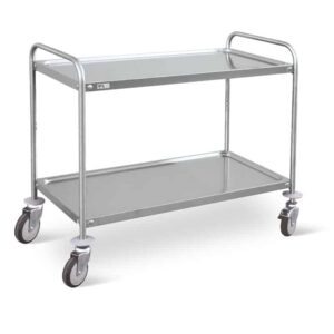 Carrello di servizio - 2 ripiani fissi